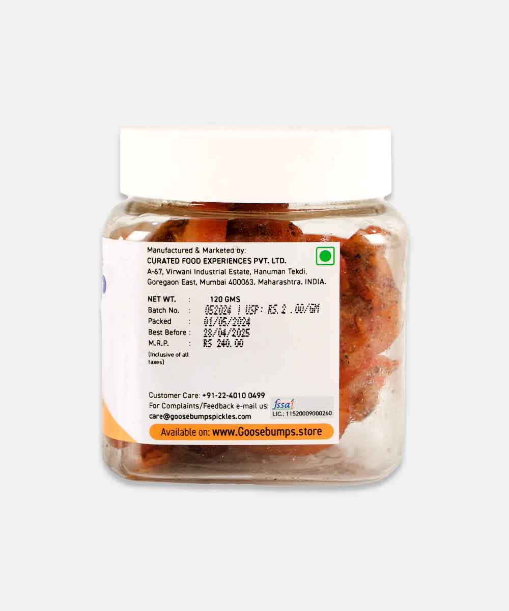 Goosebumps Fruit Snacks Masala Orange 120 Gm