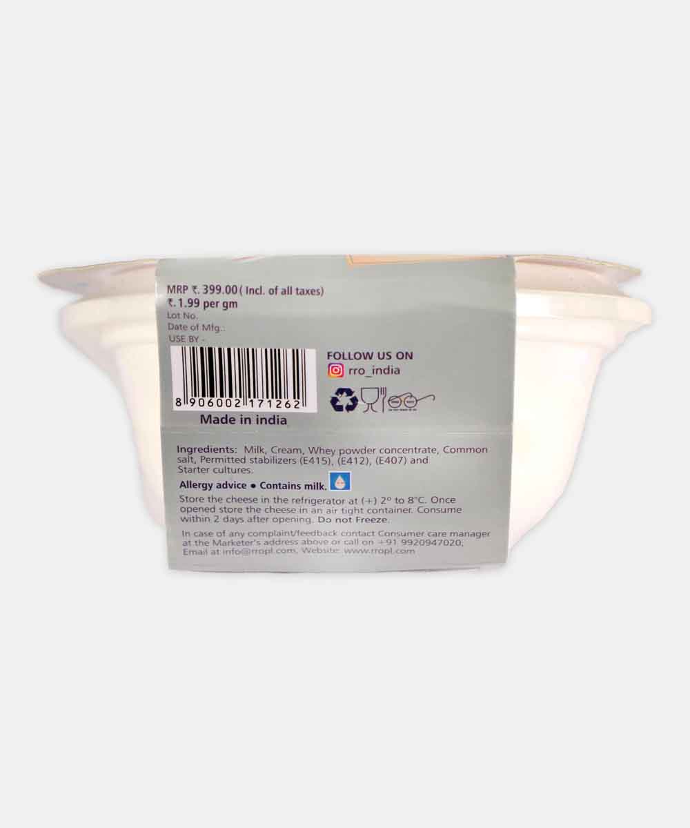 Rro Cream Cheese Plain 200 Gm