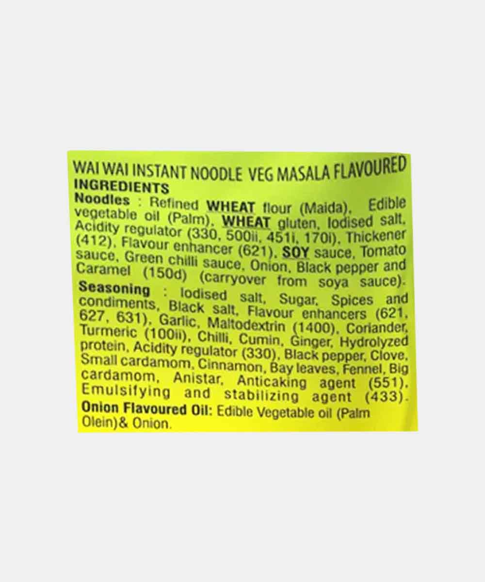 Wai Wai Veg Masala Noodles 70 Gm