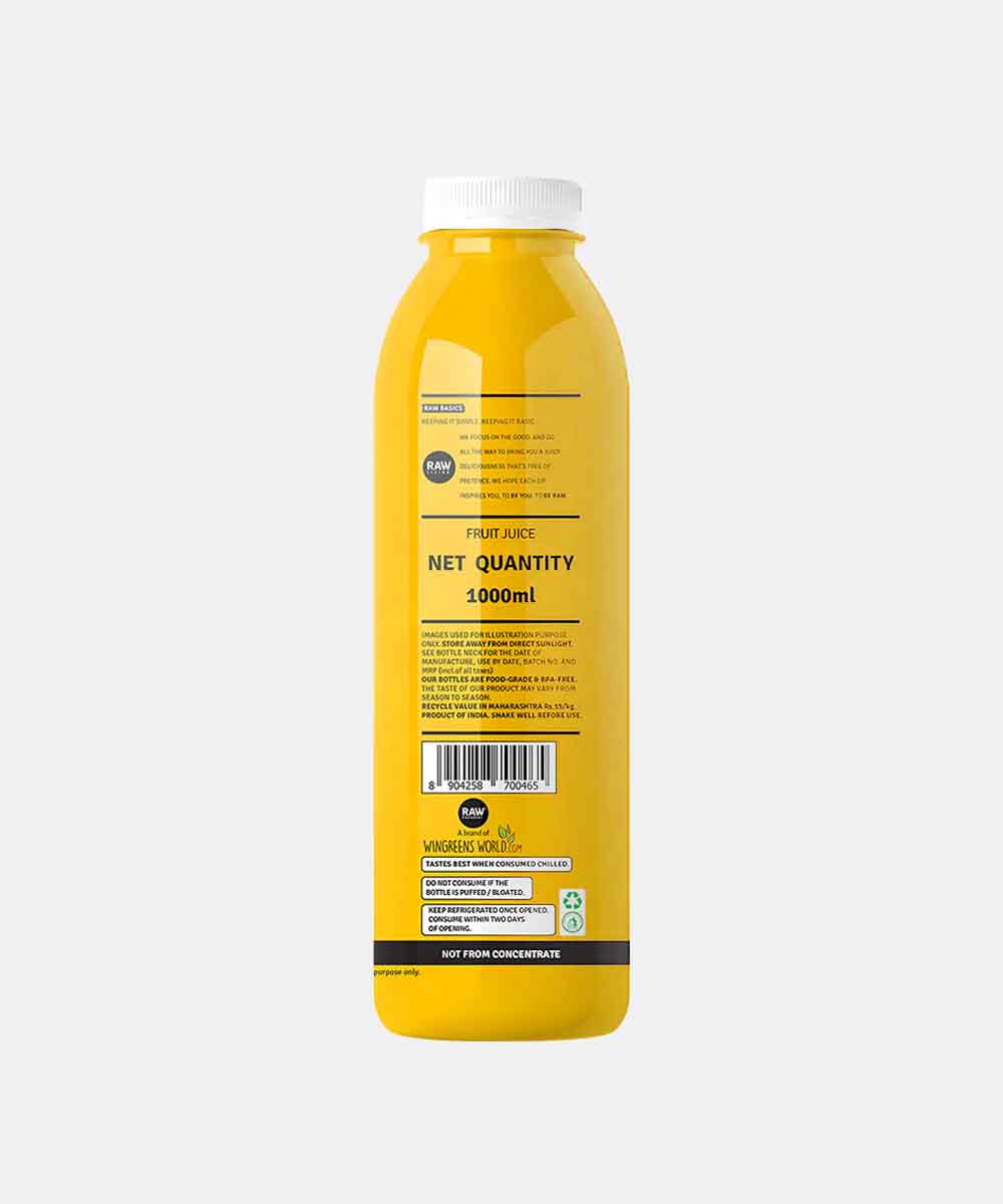 Raw Pressery Valencia Orange Juice 1 Ltr