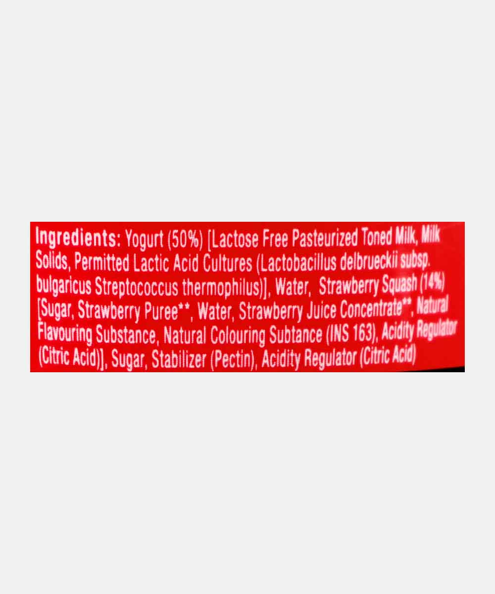 Epigamia Greek Yogurt Smoothie Strawberry 180 Ml