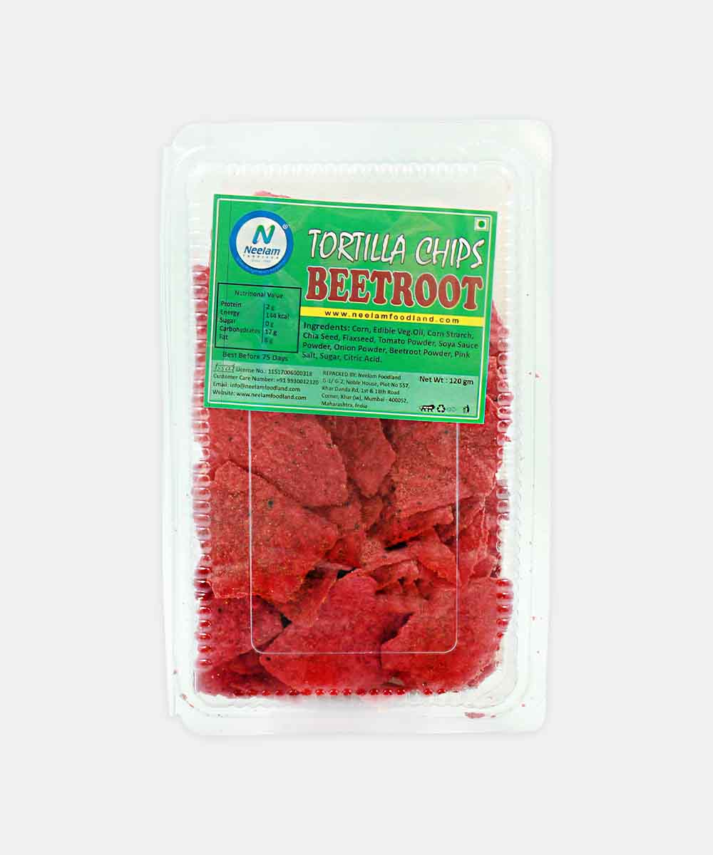 Tortillla Chips Beetroot 120 Gm