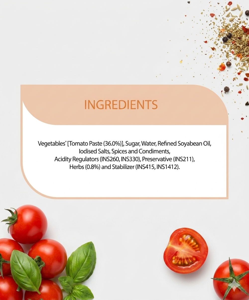 Veeba No Onion No Garlic Pasta & Pizza Sauce 280 Gm