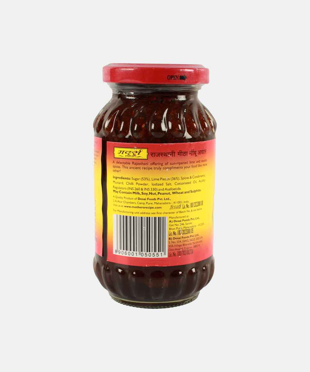 Mothers Rajasthani Sweet Lime Pickle 350 Gm
