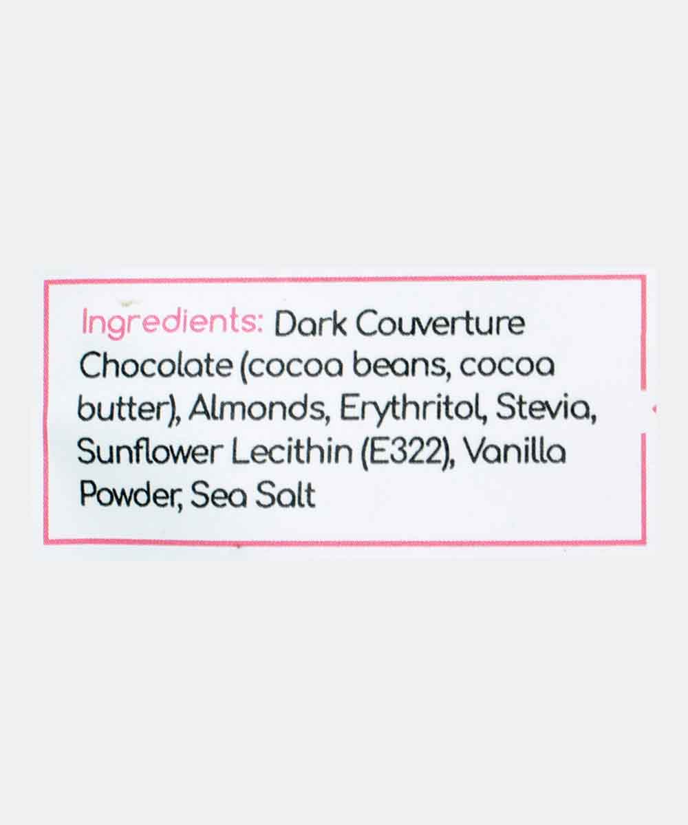 Bean To Bark Almond Crunch With Sea Salt Sugar Free Dark Chocolate 100 Gm
