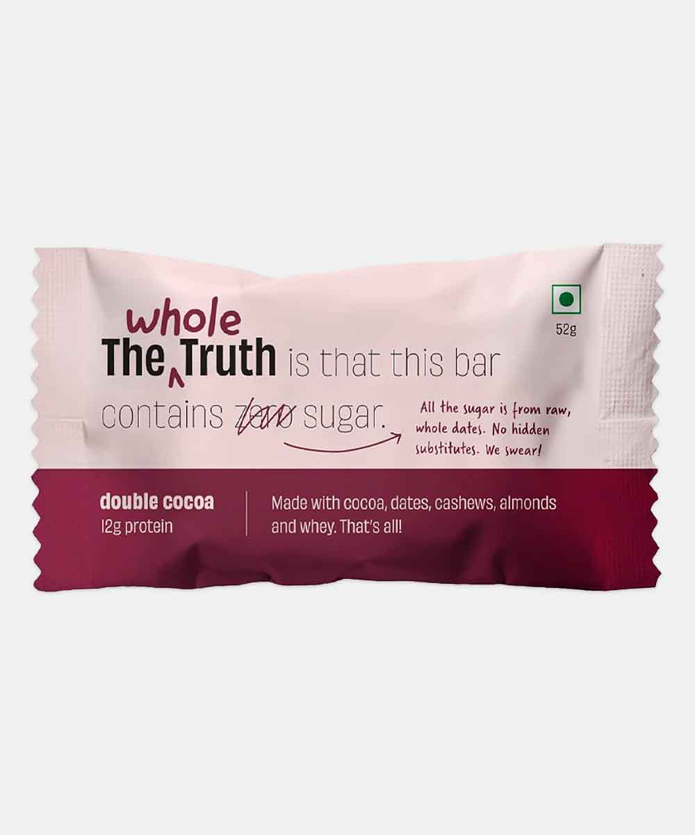 The Whole Truth Double Cocoa Bar 52 Gm