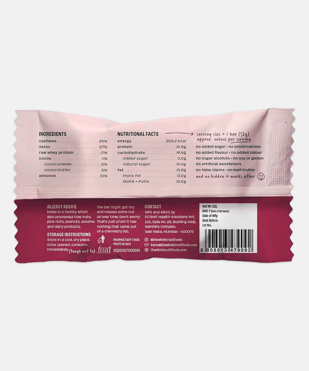 The Whole Truth Double Cocoa Bar 52 Gm