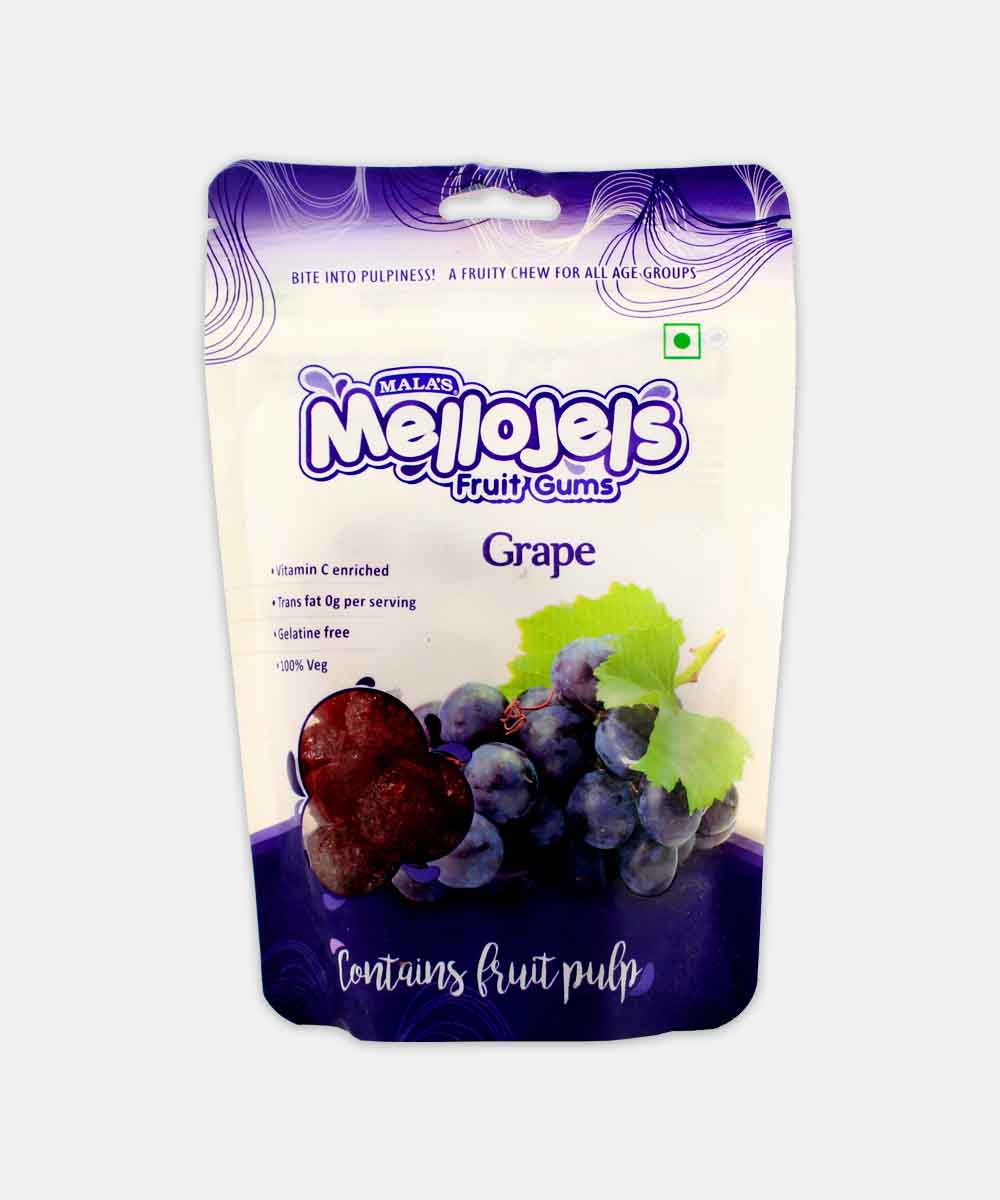 Malas Mellojels Grape Fruit Gums 150 Gm