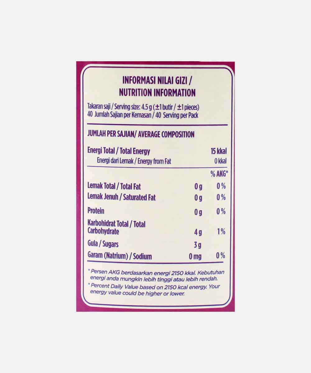 Foxs Berries Crystal Clear 180 Gm