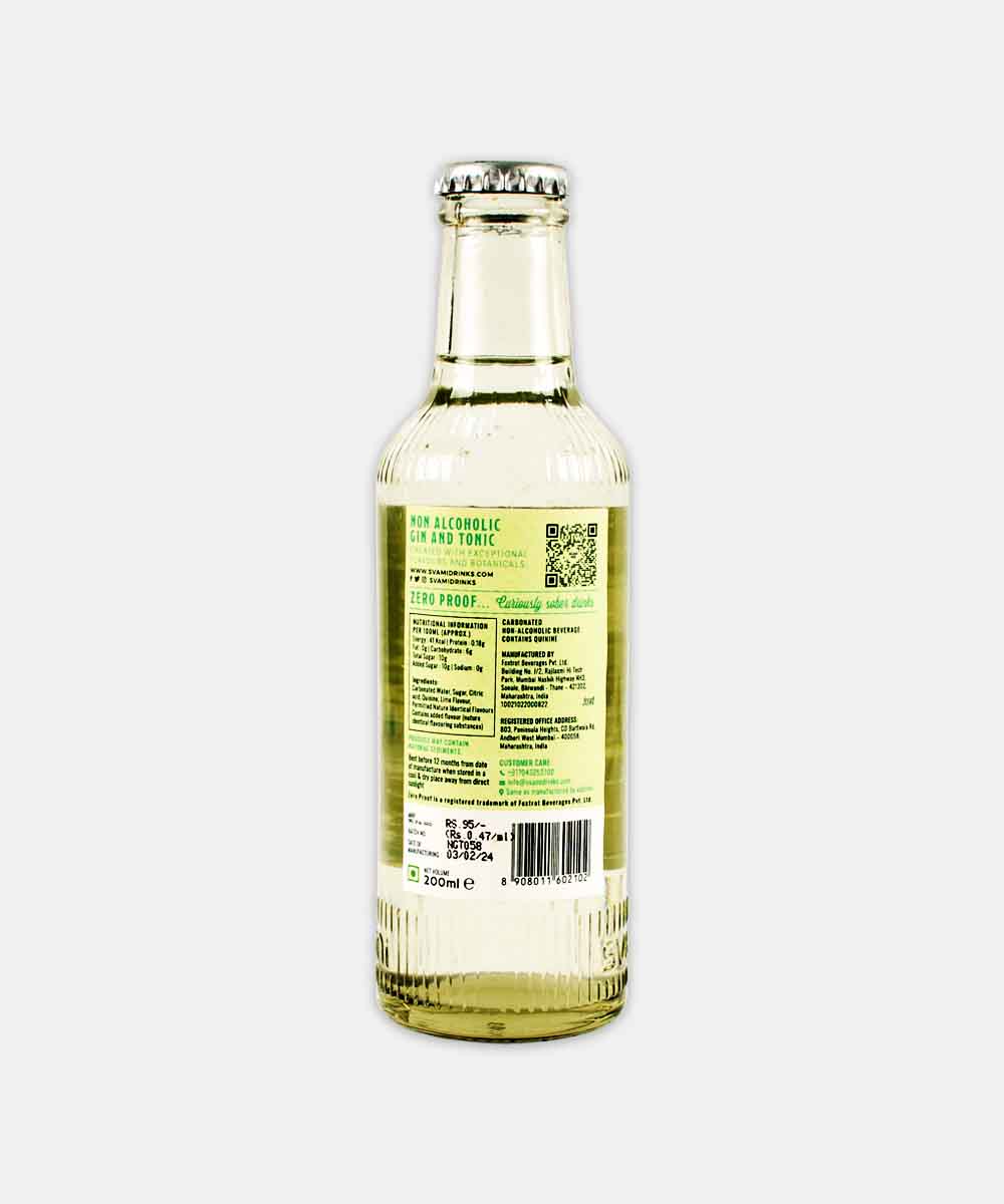 Svami Gin & Tonic Water Non Alcoholic 200 Ml