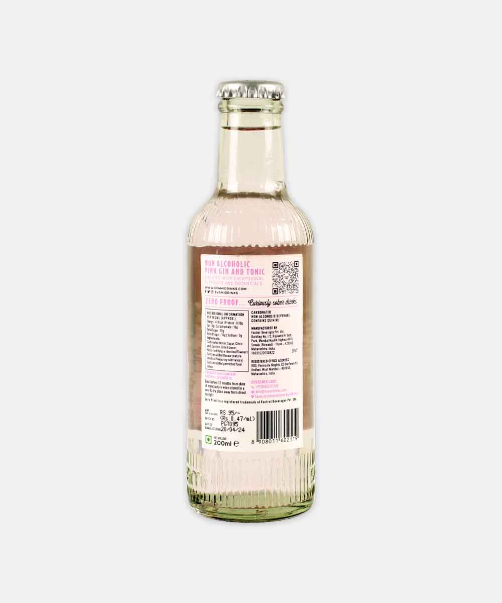 Svami Pink Gin & Tonic Non Alcoholic 200 Ml