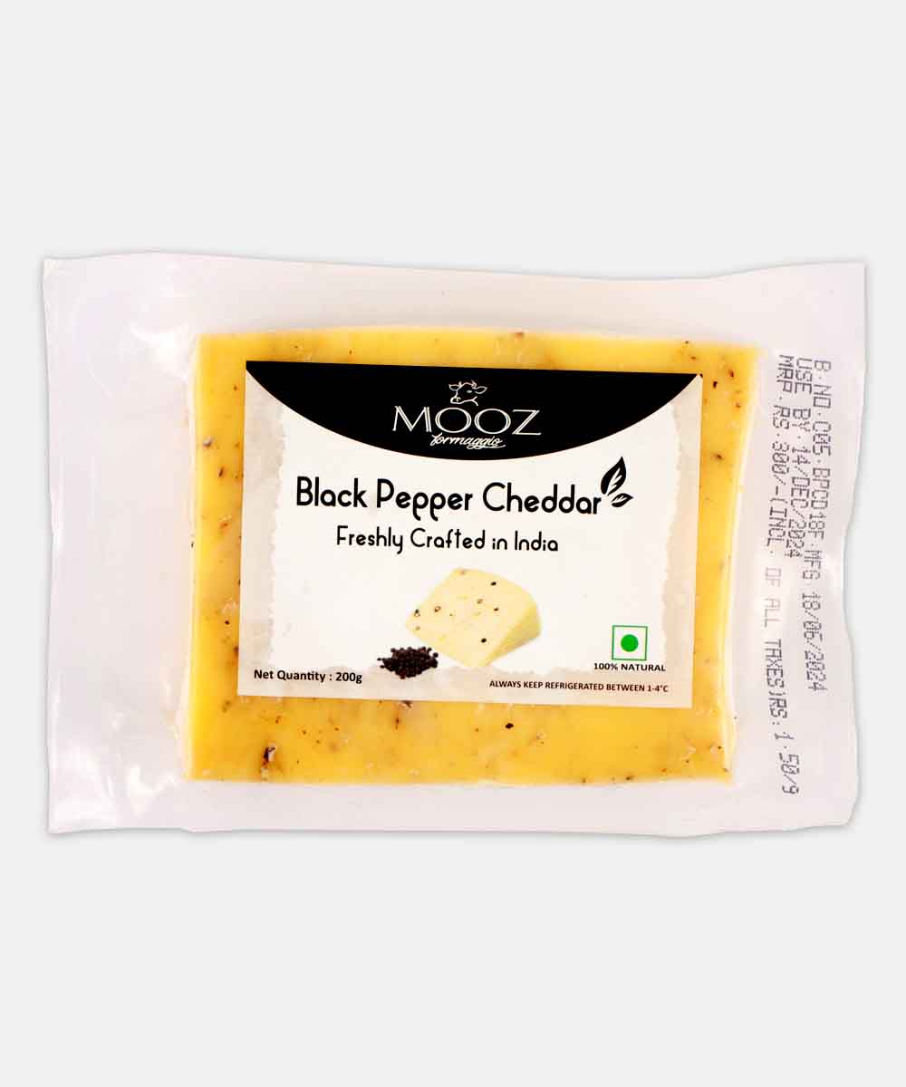 Mooz Black Pepper Cheddar 200 Gm