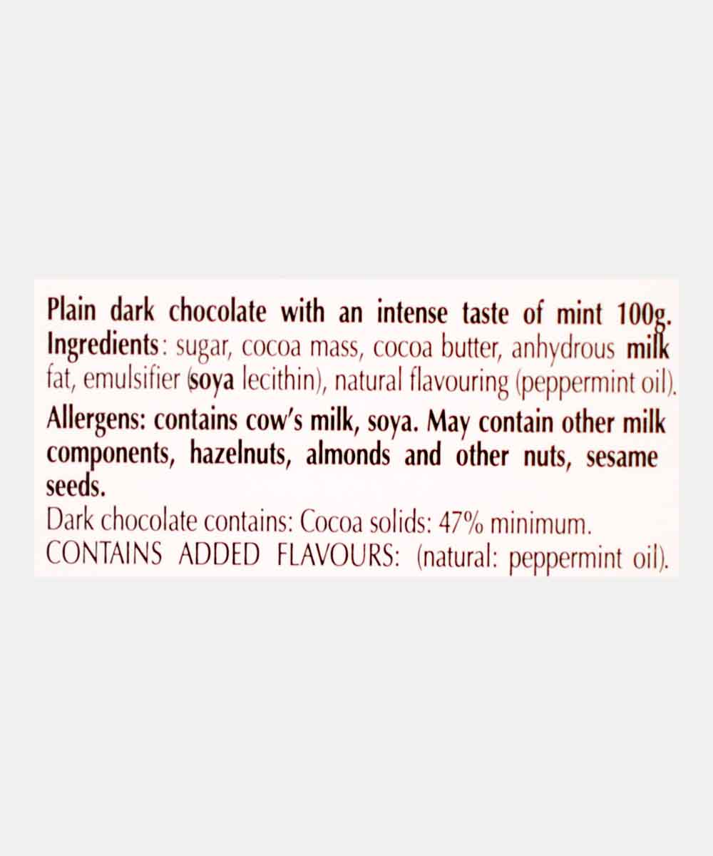Lindt Excellence Mint Intense Dark Chocolate 100 Gm