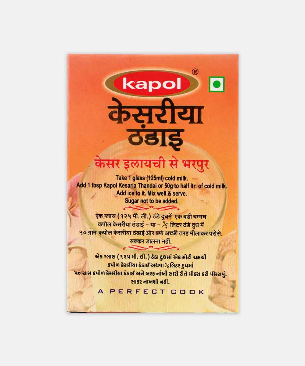 Kapol Kesaria Thandai With Saffron And Cardamom Masala Powder 50 Gm