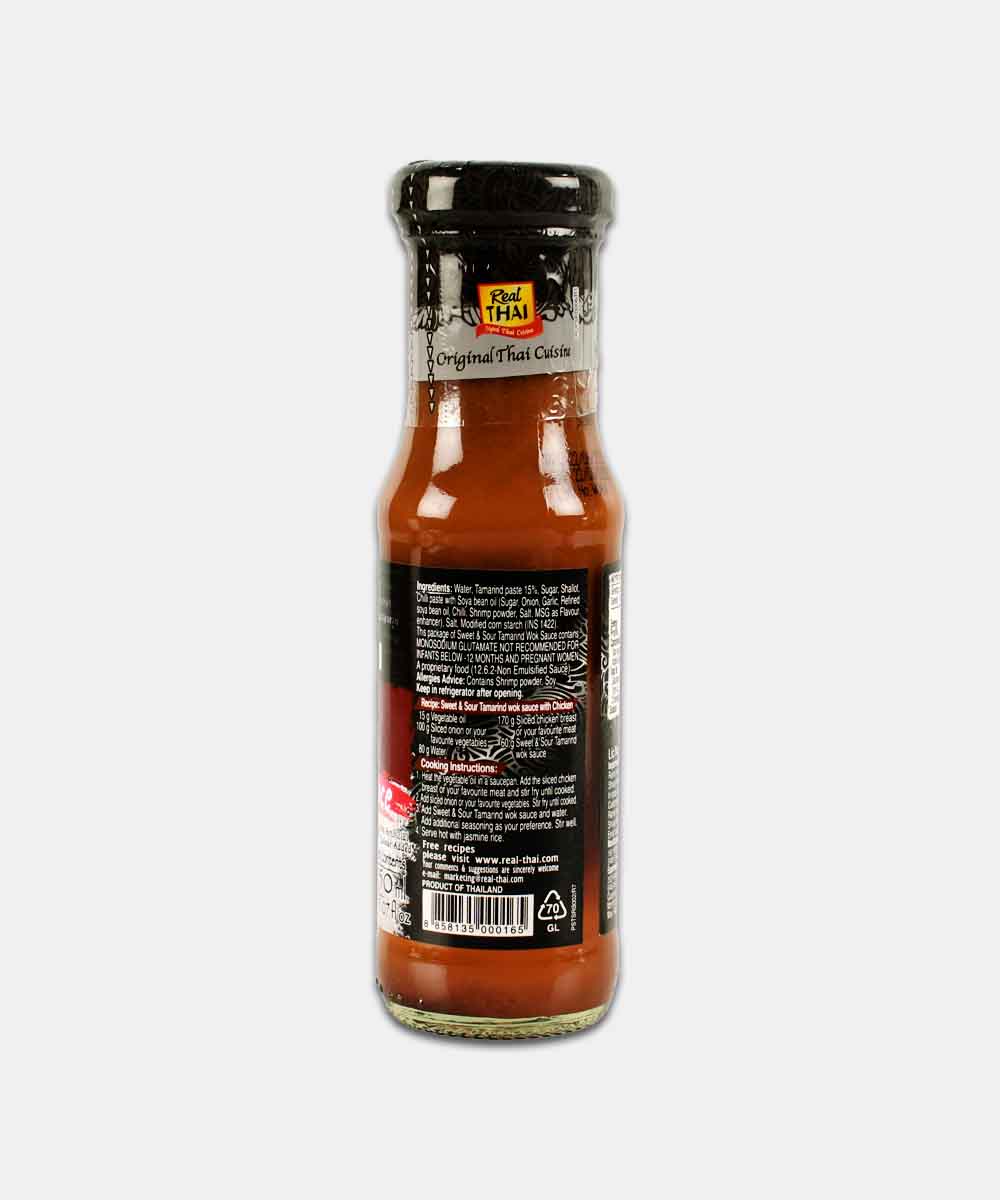 Real Thai Sweet & Sour Tamarind Wok Sauce 150 Ml