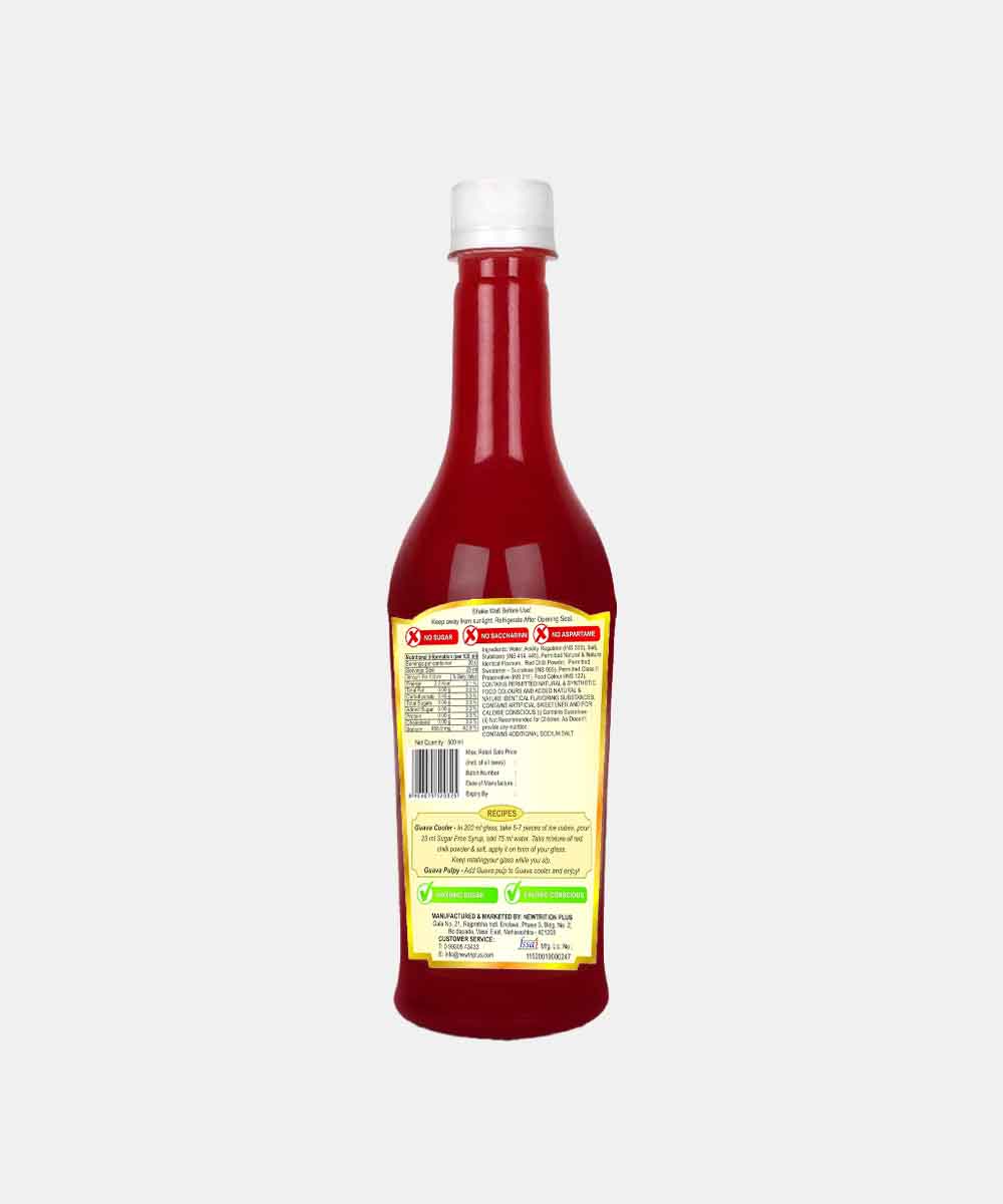 Newtrition Spicy Guava Sugar Free Syrup 500 Ml