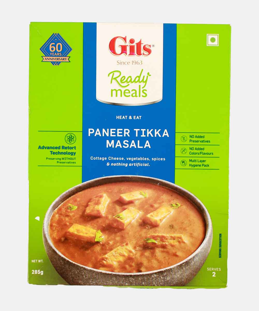 Gits Paneer Tikka Masala Ready Meals 285 Gm