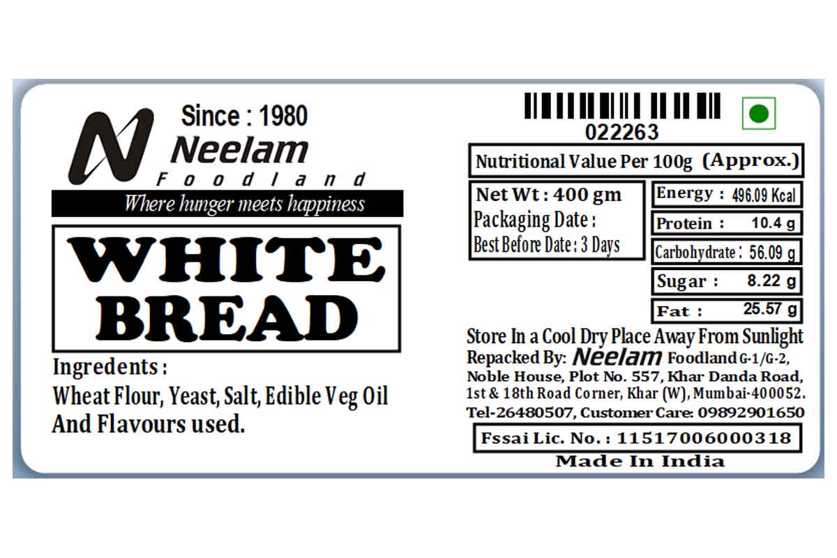 White Bread 400 Gm