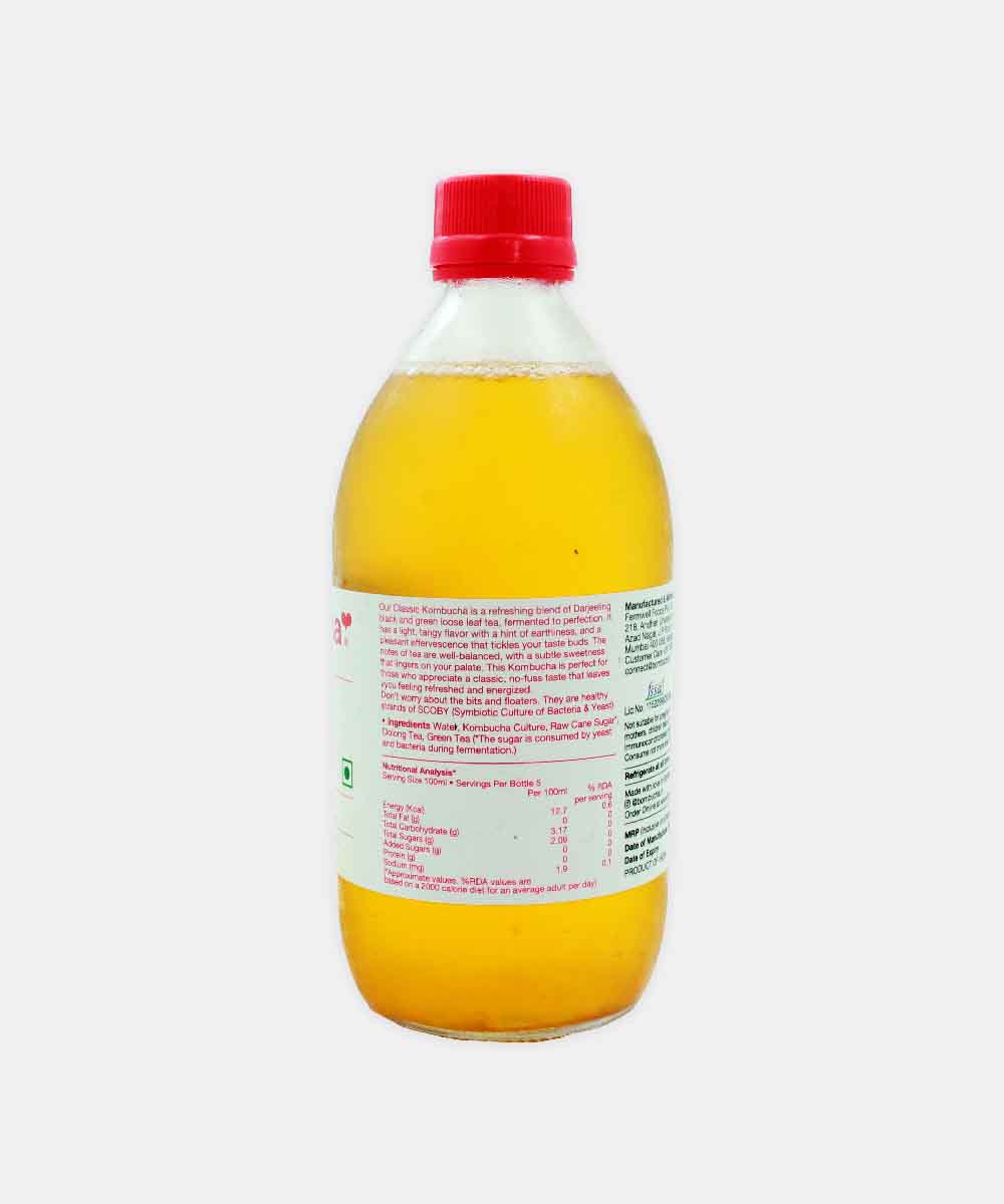 Bombucha Original Sparkling Fermented Tea 500 Ml
