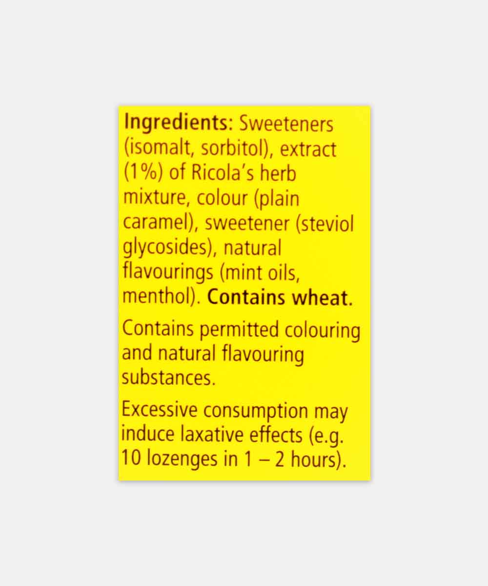 Ricola Original Herb Swiss Herb Lozenges Sugar Free Chocolate 45 Gm