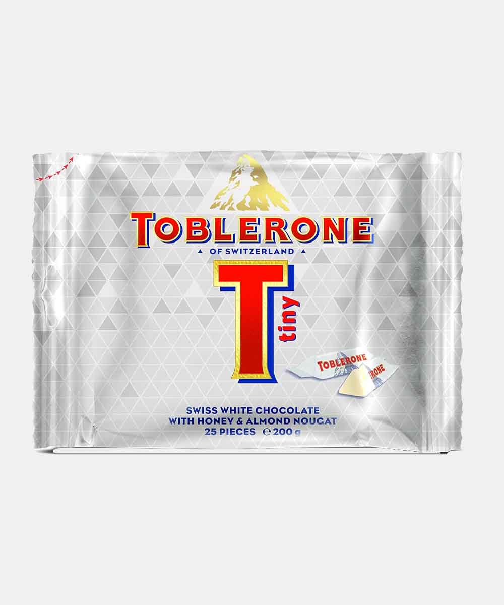 Toblerone Swiss White Minis Chocolate With Honey And Almond Nougat 200 Gm