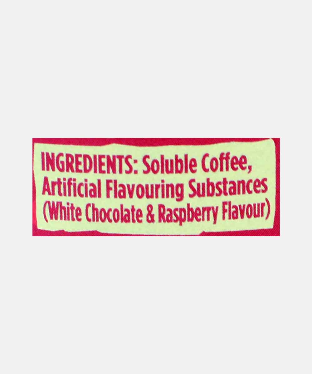 Beanies White Chocolate & Raspberry Flavour Instant Coffee 50 Gm