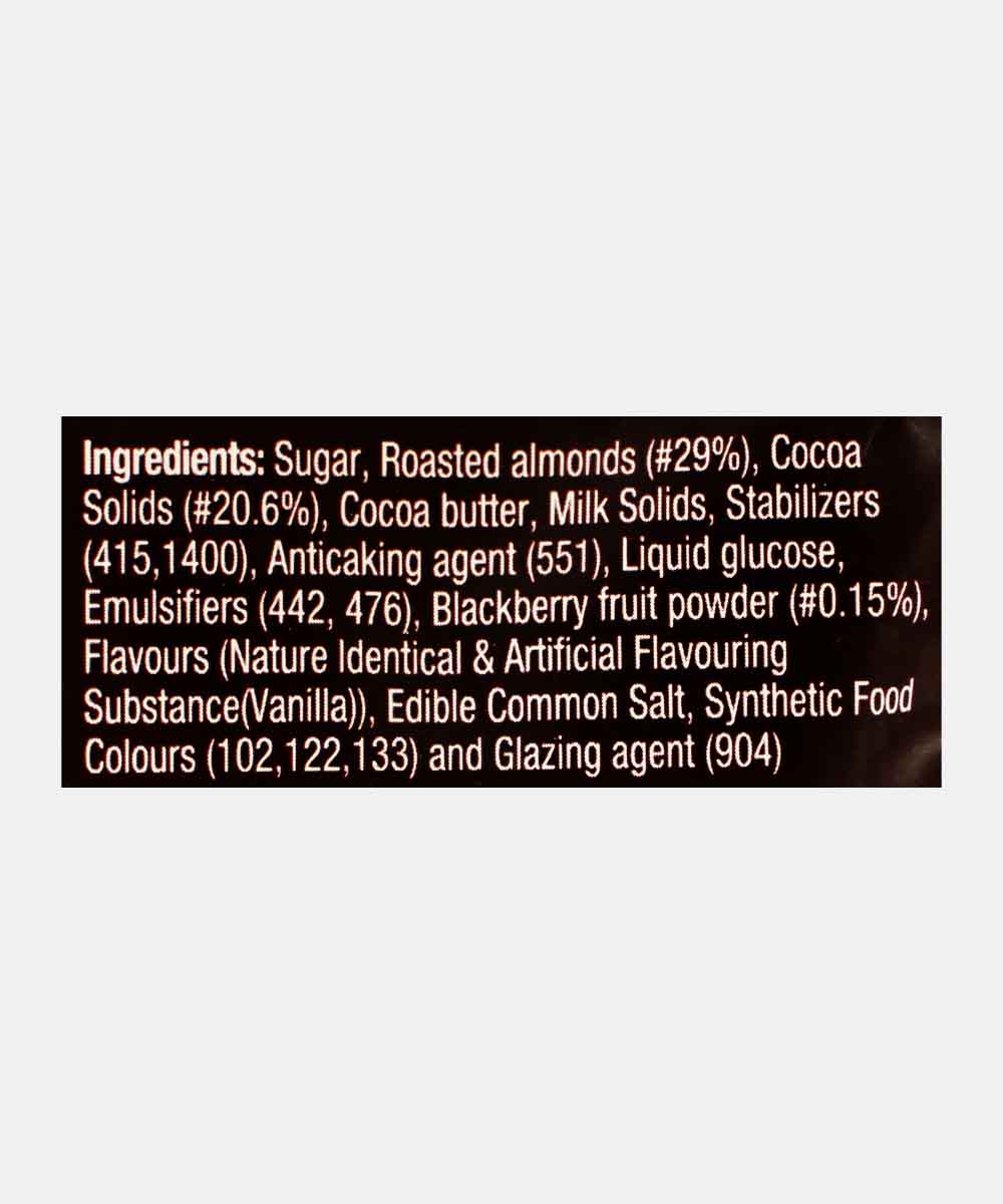 Hersheys Exotic Dark Californian Almonds Sprinkled With Blackberry Chocolate 90 Gm