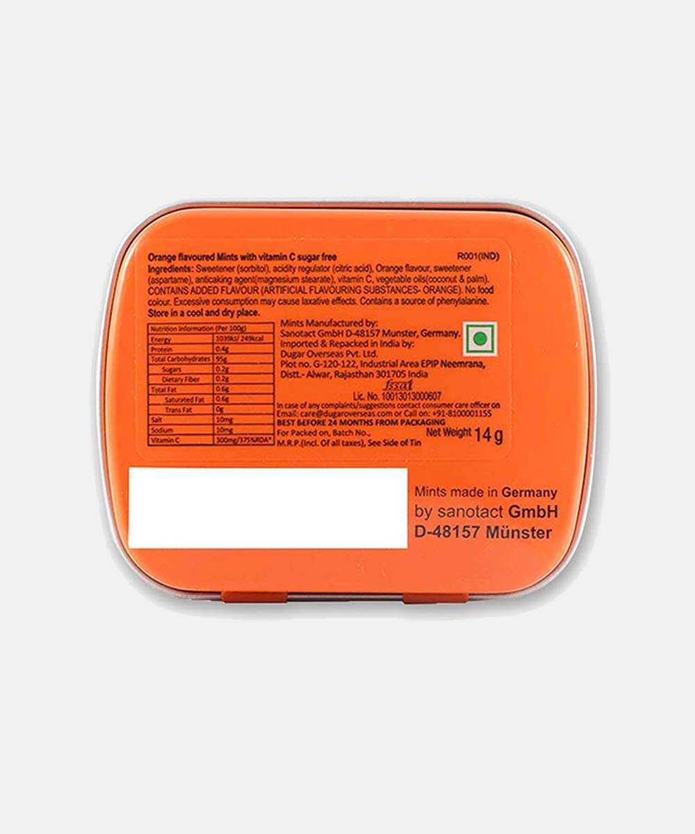 Impact Mint Sugar Free Orange Mints 14 Gm