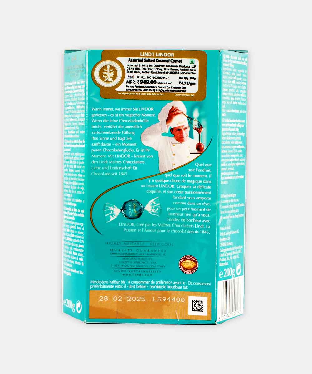 Lindt Lindor Salted Carmel Chocolate 200 Gm