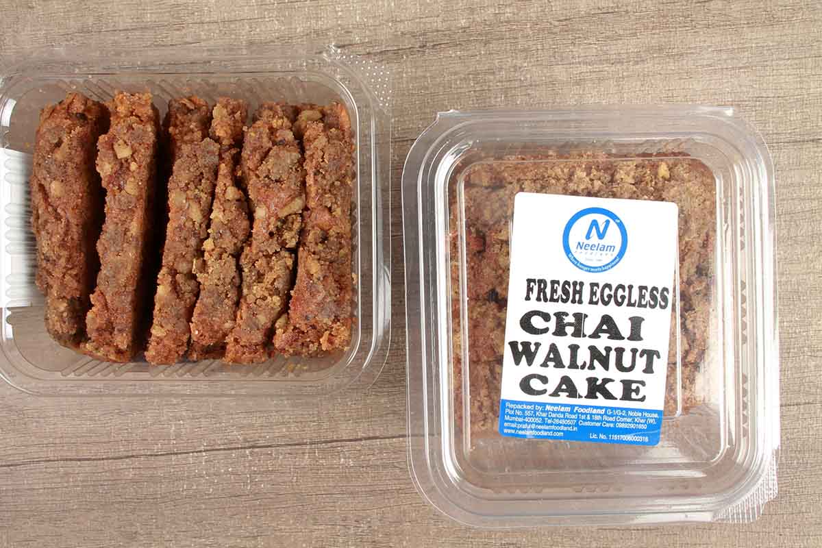 Eggless Chai Walnut Cake 200 Gm