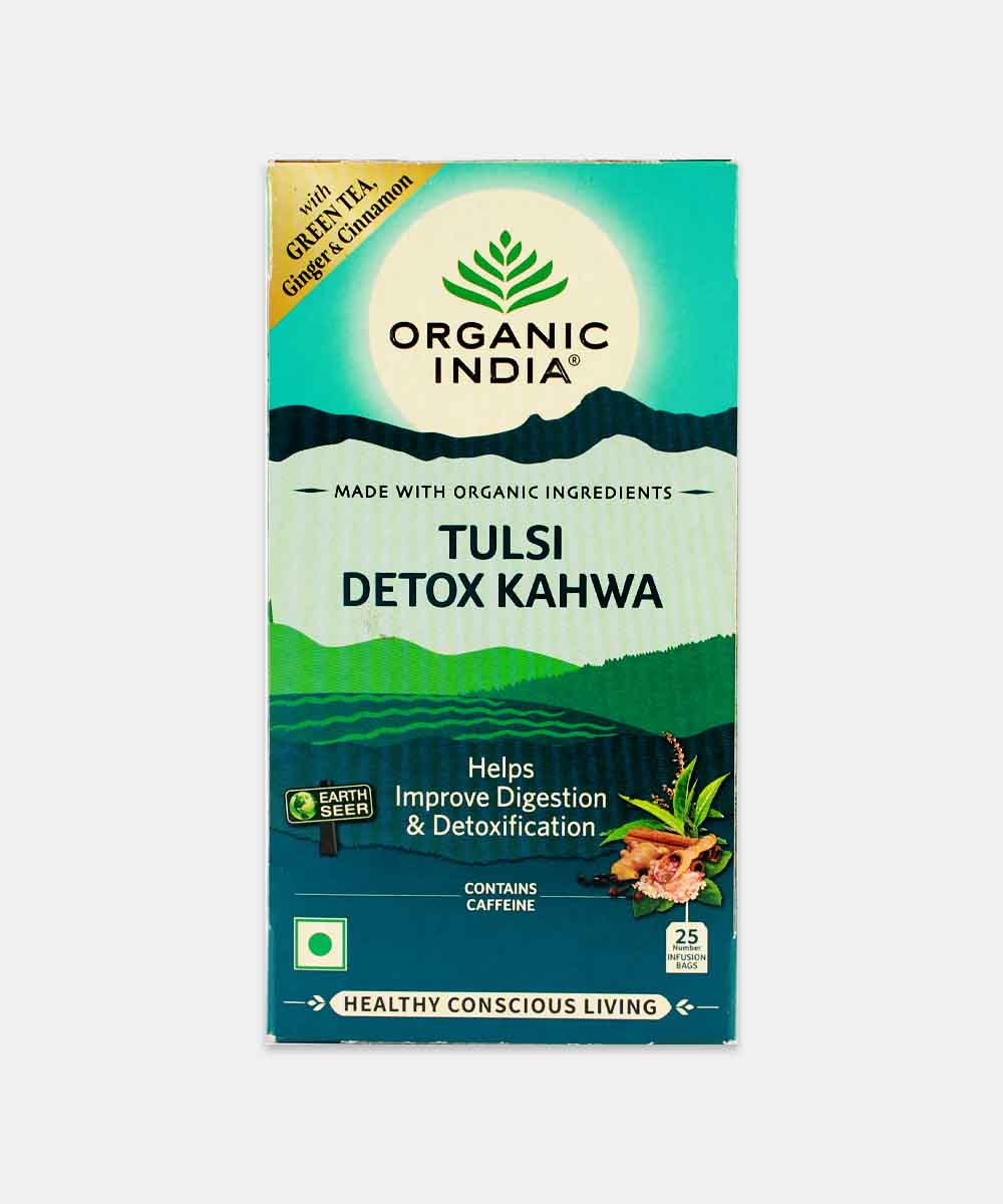 Organic India Tulsi Detox Kahwa Tea 62.5 Gm (25 Tea Bags)