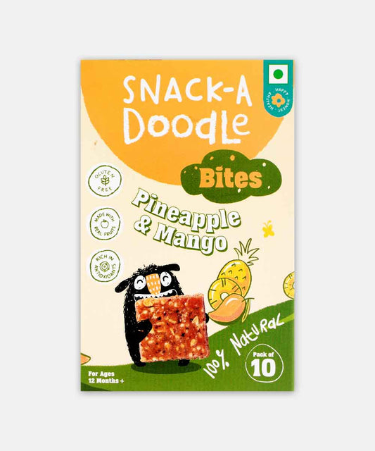 Snack-A Doodle Mango Pineapple Bites Cookies 150 Gm