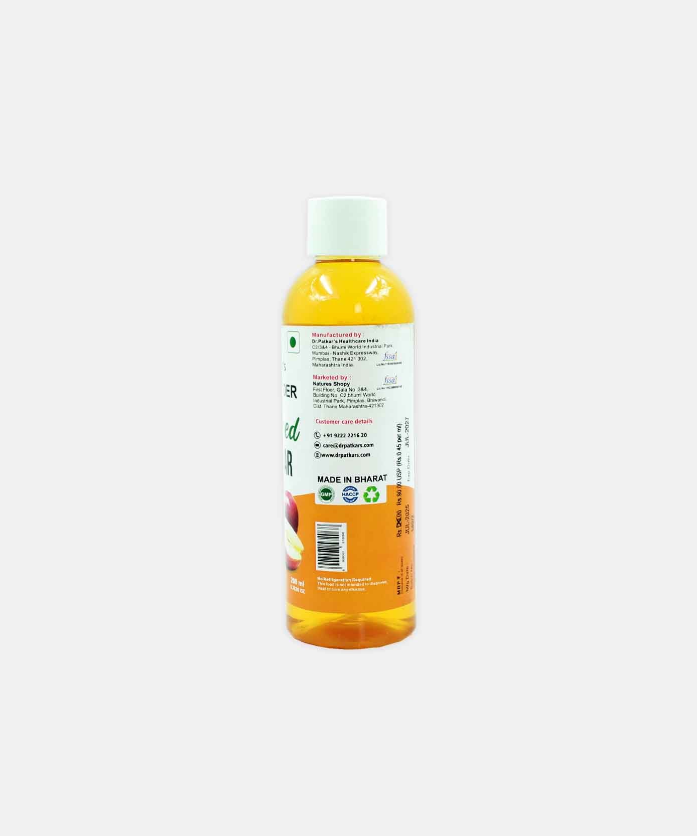 Dr Patkars Apple Cider Filtered Vinegar 200 Gm