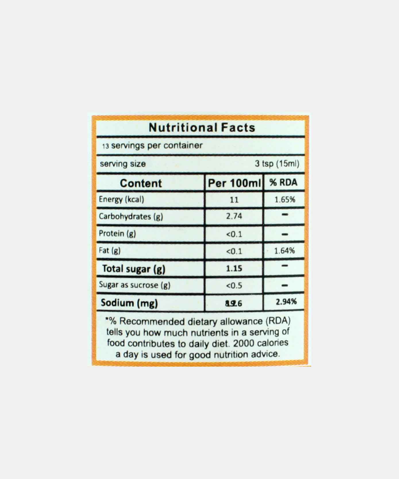 Dr Patkars Apple Cider Filtered Vinegar 200 Gm