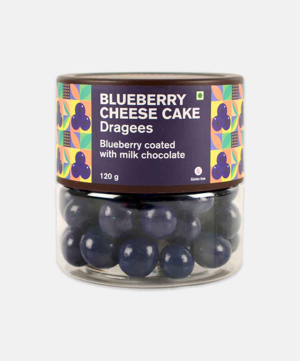 Entisi Blueberry Cheese Cake Dragees Chocolate 120 Gm