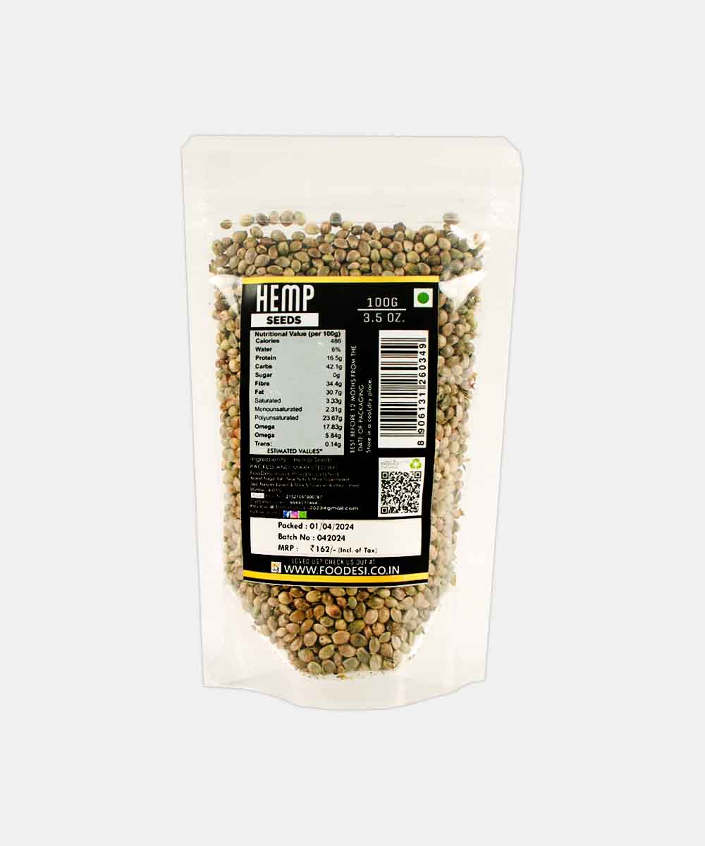 Foodesi Hemp Seeds 100 Gm