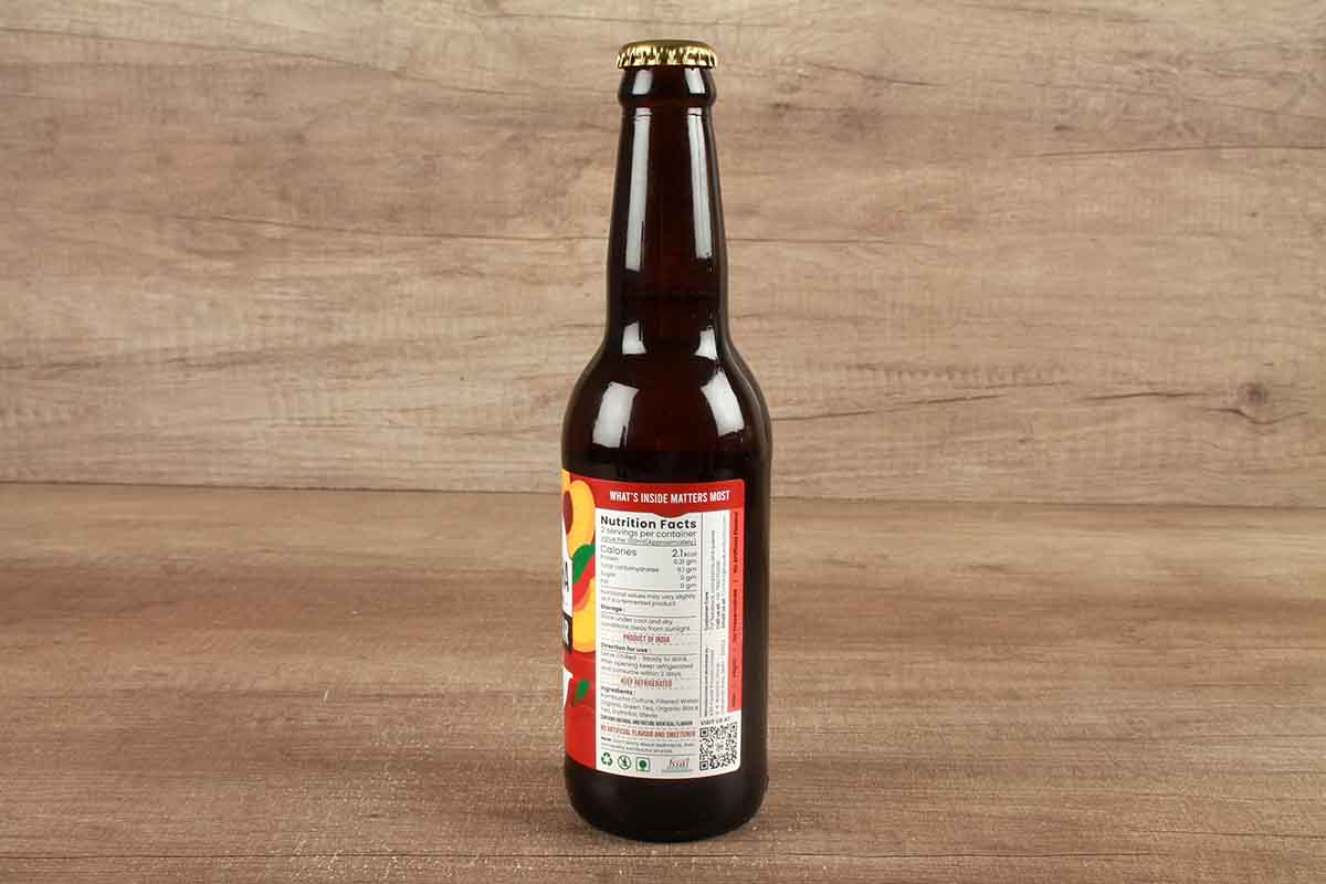 Toyo Kombucha Zero Sugar Sparkling Exotic Peach Tea 330 Ml