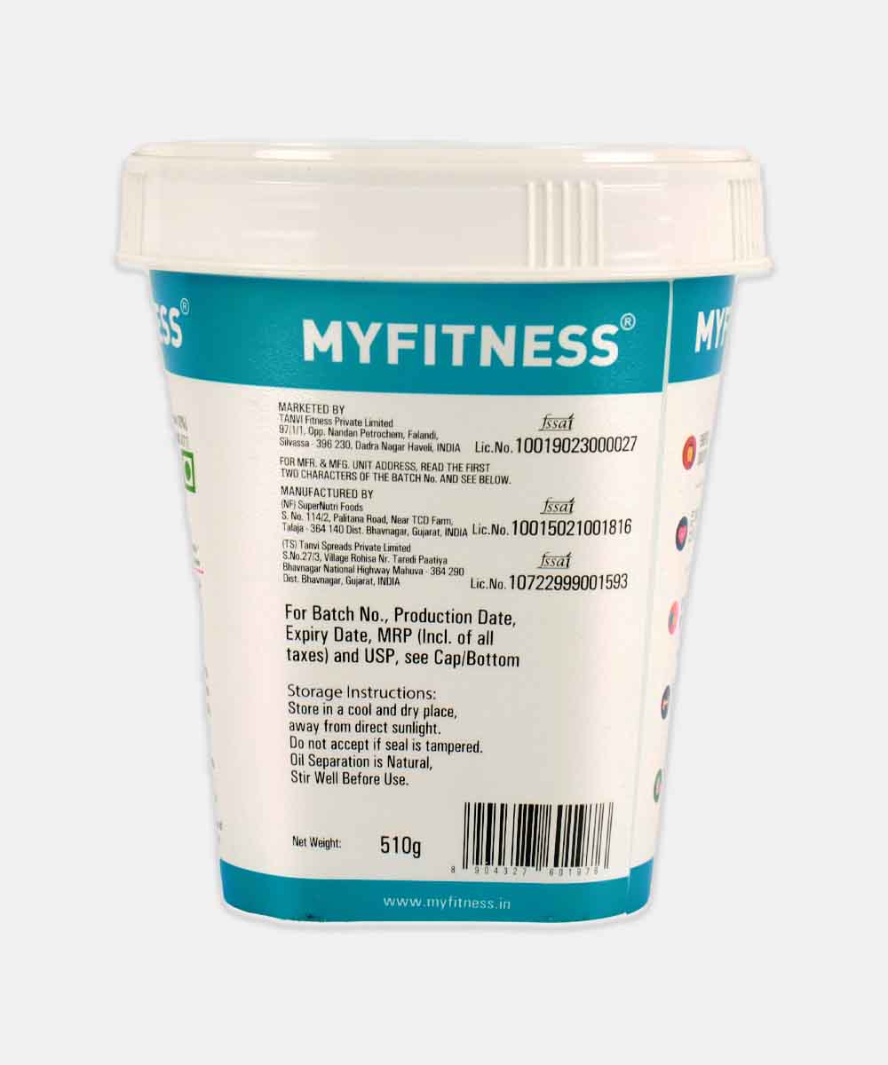 Myfitness Olympia Dark Chocolate Peanut Butter With Added Whey Crunchy 510 Gm