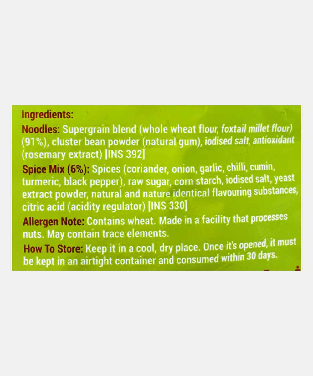 Slurrp Farm Millet Noodles Mild Masala 192 Gm