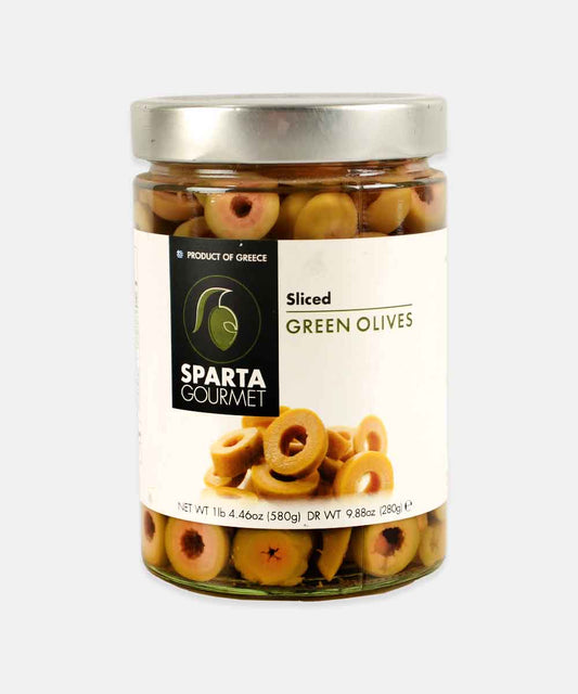 Sparta Gourmet Green Olives Sliced 580 Gm