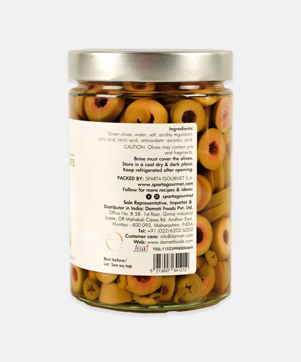Sparta Gourmet Green Olives Sliced 580 Gm