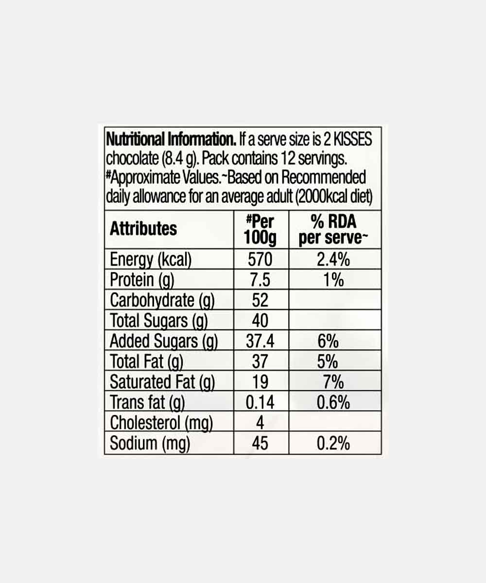 Hersheys Kisses Special Dark N Almonds Chocolate Bite 33.6 Gm
