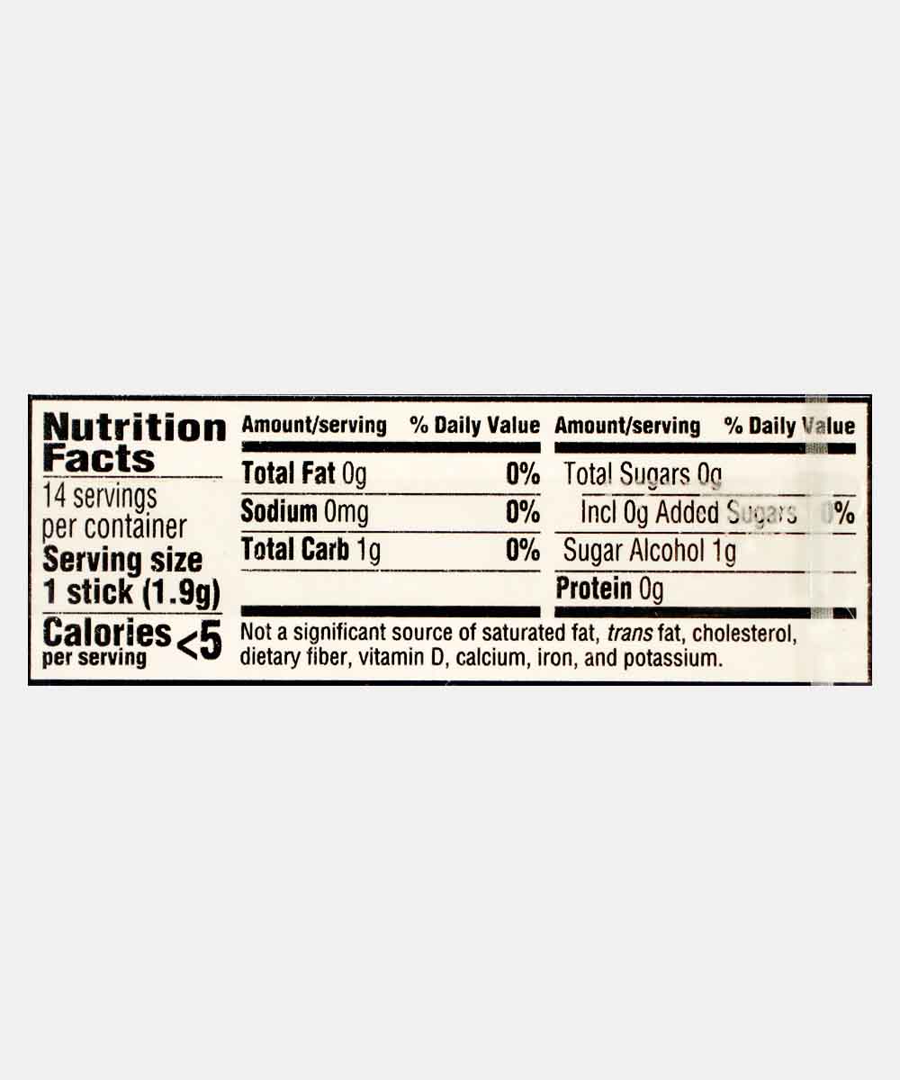 Trident Perfect Peppermint Sugar Free Gum 14 Stick 14 Gm