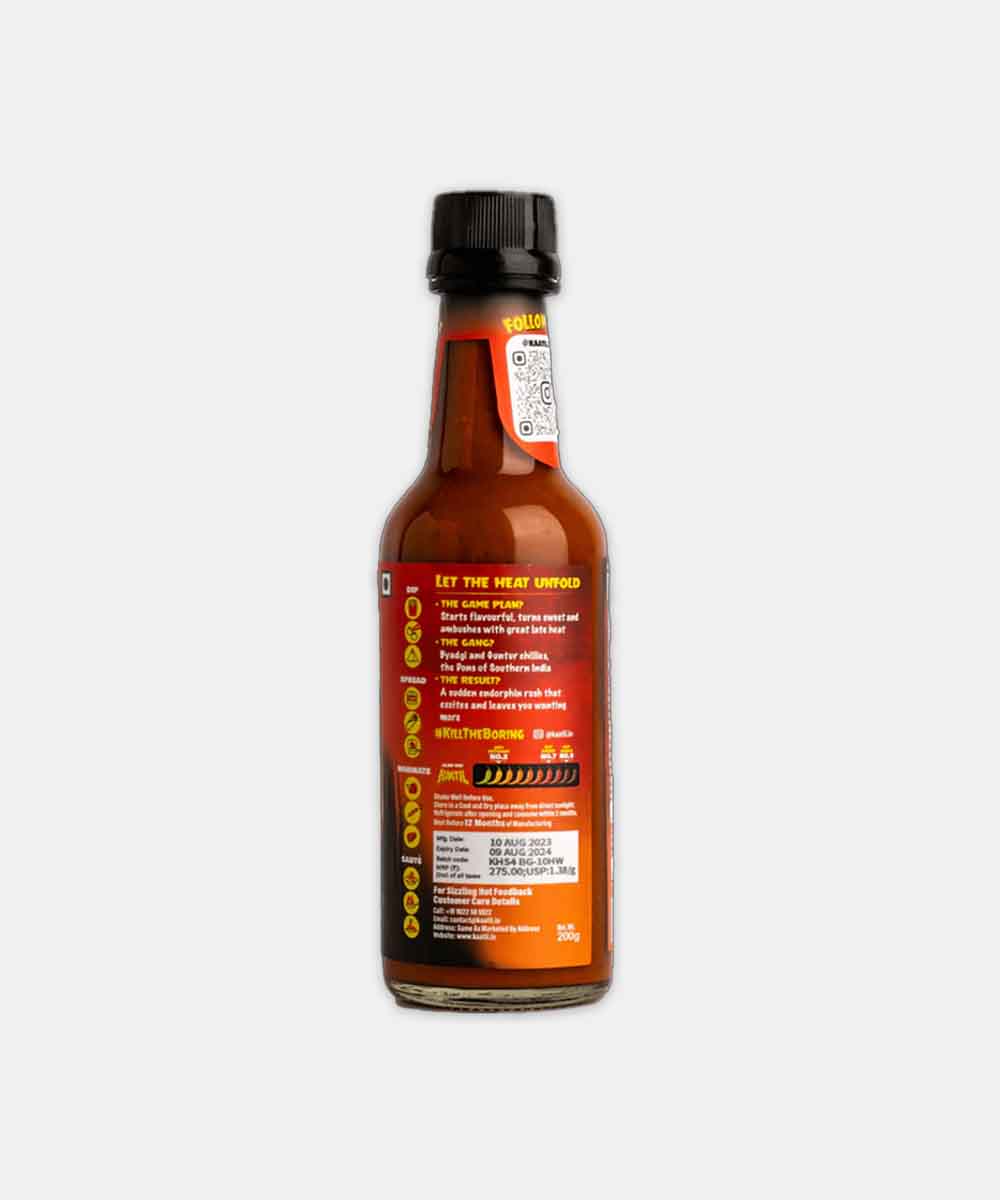 Kaatill Heat Byadgi X Guntur Hot Sauce No4 200 Gm