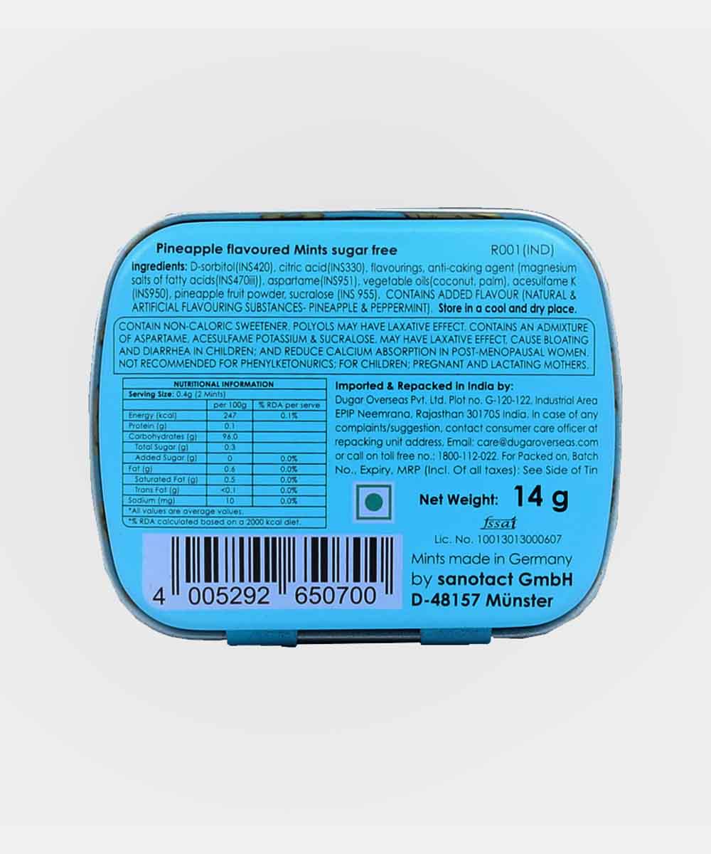 Impact Mints Sugar Free Pineapple Mints 14 Gm