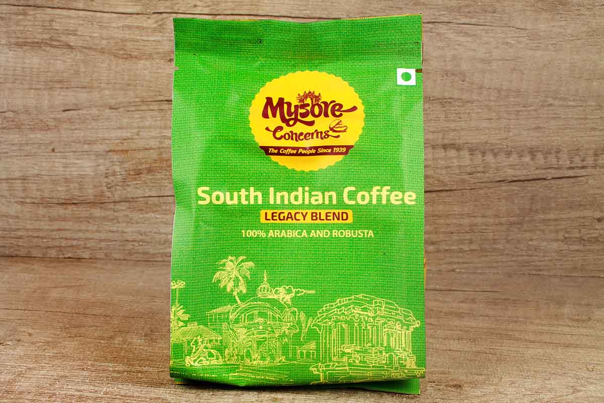 Mysore Concerns 100% Arabica And Robusta Legacy Blend Whole Beans Coffee 250 Gm