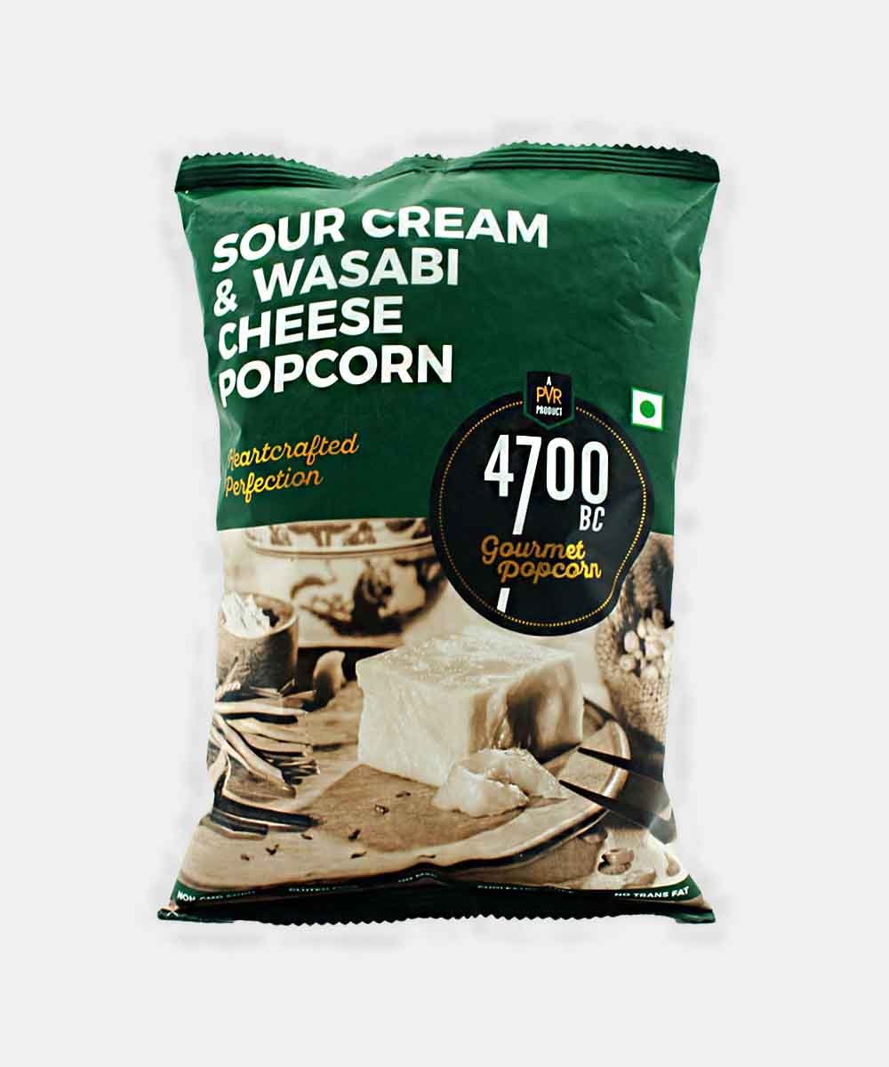 Pvr Sour Cream & Wasabi Cheese Popcorn 75 Gm
