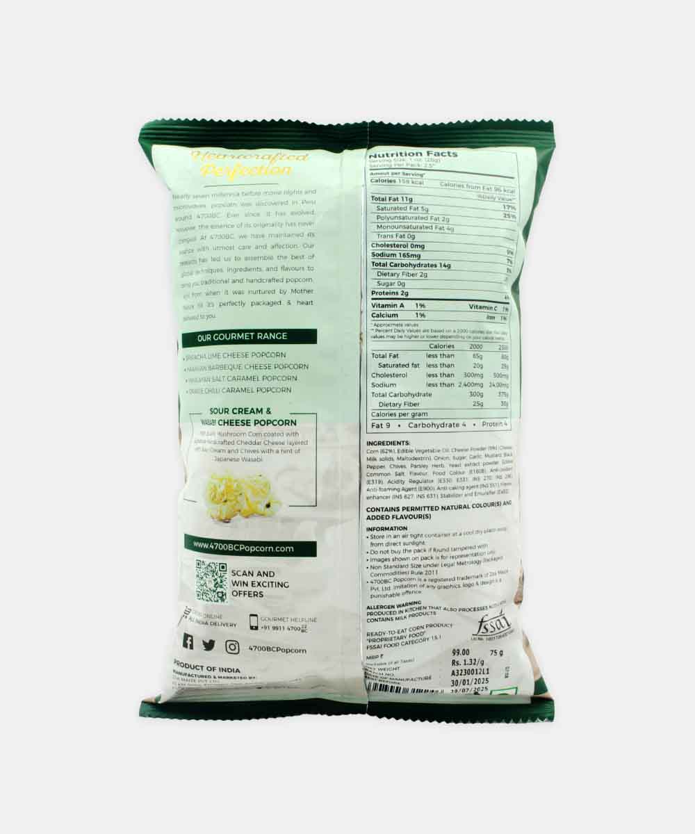 Pvr Sour Cream & Wasabi Cheese Popcorn 75 Gm