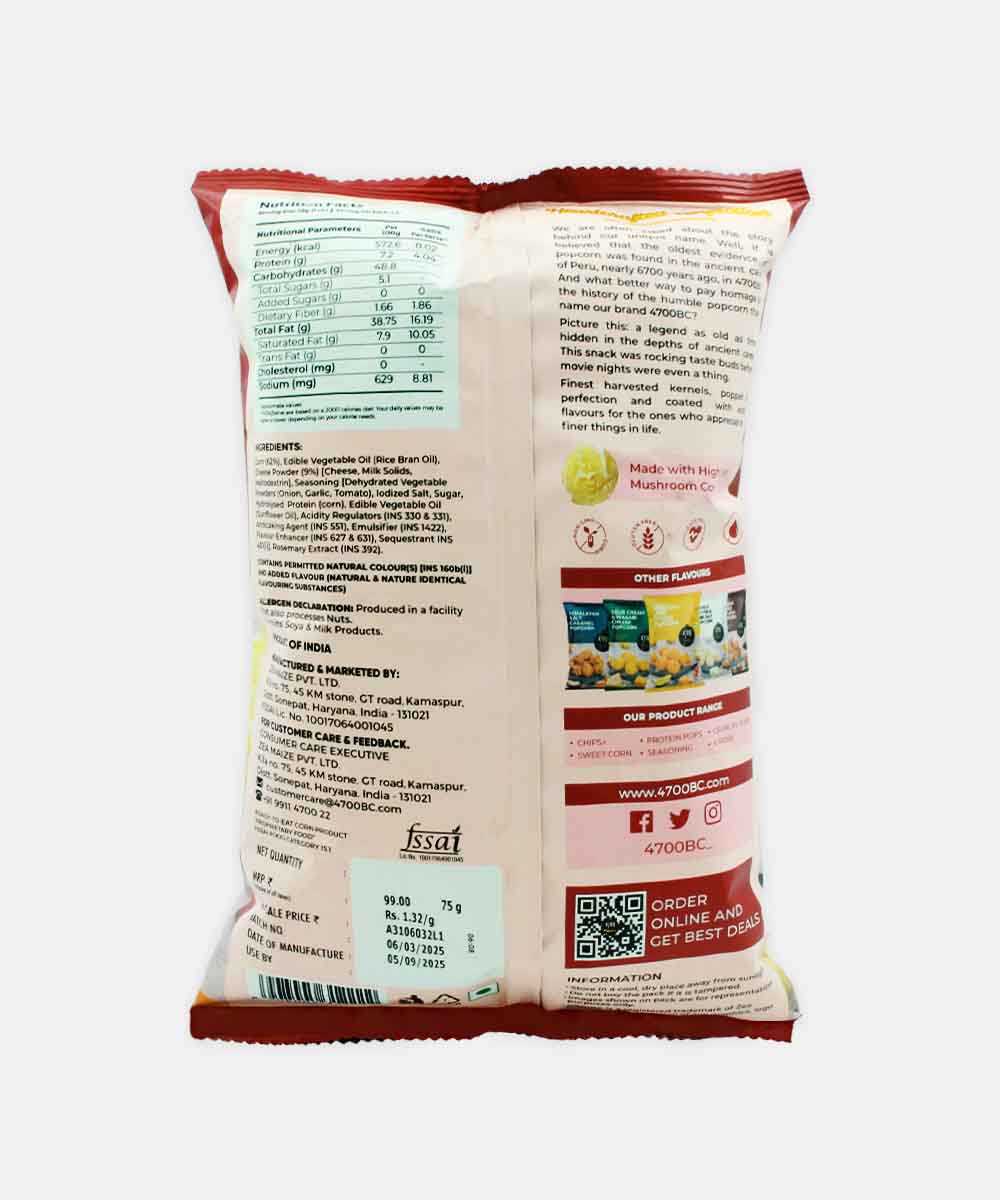 Pvr Hawaiian Barbeque Cheese Popcorn 75 Gm