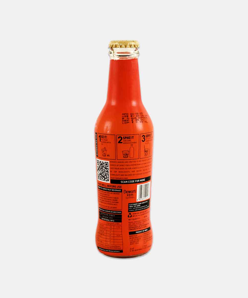 Jimmys Dewars Mixers Non Alcoholic Old Fashioned Drink 250 Ml